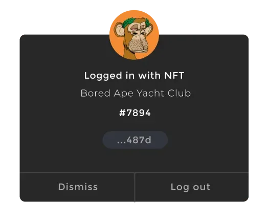 Log in with NFT