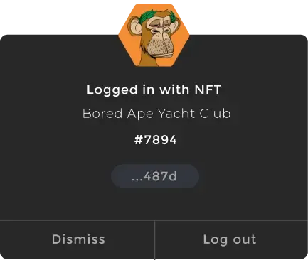 Log in with NFT